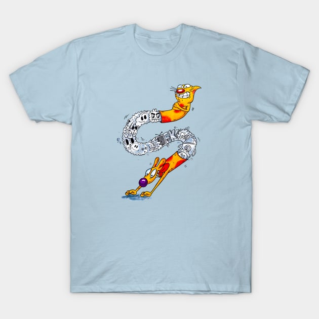 CatDog T-Shirt by its Doodles